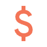 Dollar Sign Icon | Orange Dollar Sign Icon | Orange